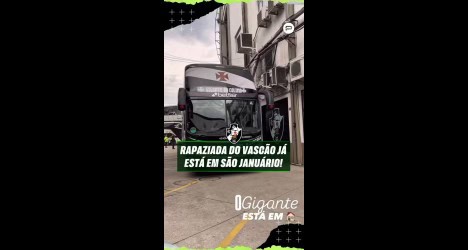 Ônibus do Vasco no São Januário.