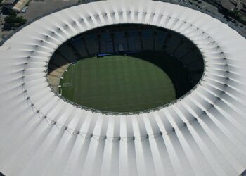 Estádio do Vasco da Gama visto do alto.