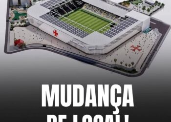 Estádio do Vasco com sistema de energia solar instalado, vista aérea.