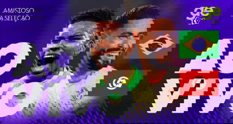 Atacante comemorando gol com expressão de alegria.