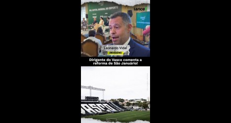 Dirigente do Vasco comenta reforma do São Januário, entrevista com Leonardo Vidoca.