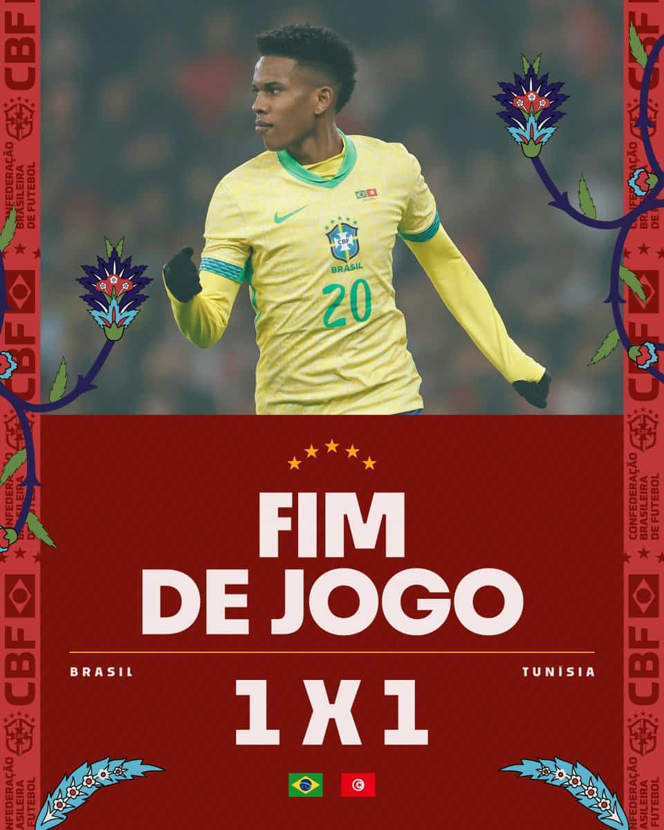 Jogador de futebol com uniforme amarelo do Brasil.