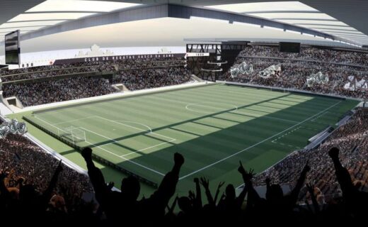 Vasco da Gama Stadium cheio de torcedores alvinegros.