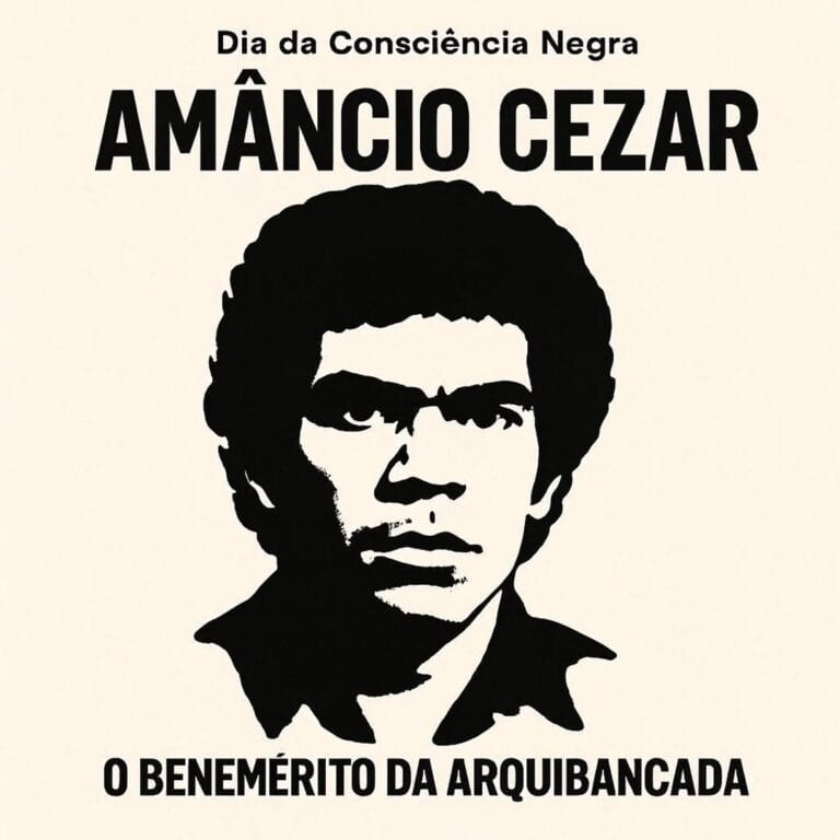 Amâncio Cezar retrato preto e branco.