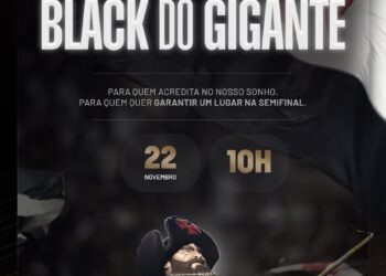 Vasco divulga ‘Black do Gigante’, programado para este sábado às 10h.