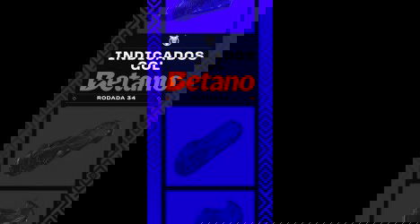 Chute de futebol com logo do Betano.