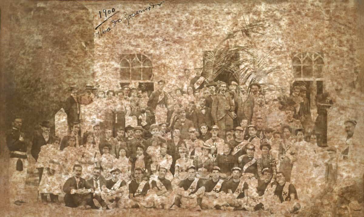 1. Foto antiga do time do Vasco em 1900.