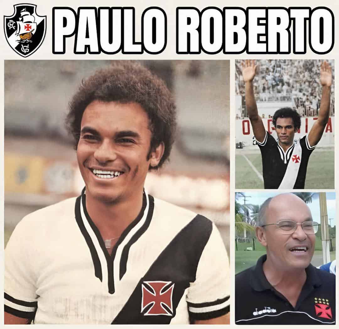 Paulista celebrando com uniforme do Vasco da Gama.