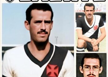 1. Jogador do Vasco com uniforme clássico.