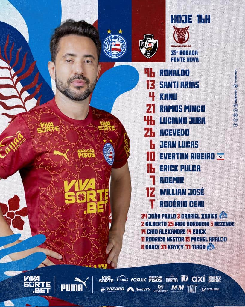 Rubro do jogador com uniforme do Vasco.