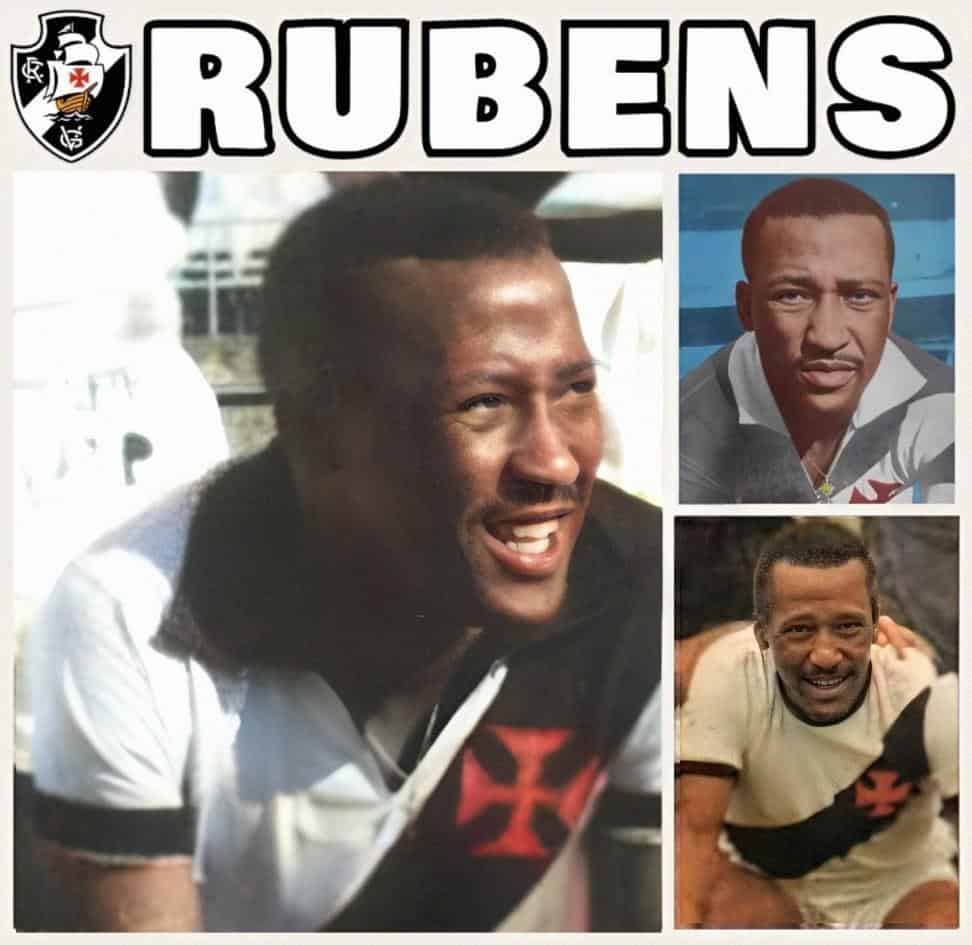 Rubens jogando com a camisa do Vasco.