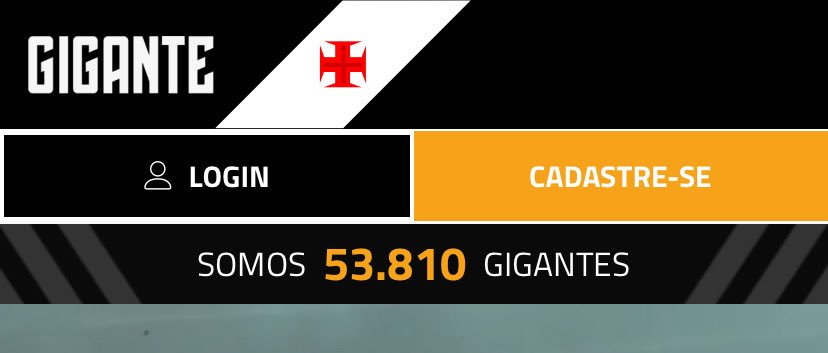 Imagem com logo do gigante e contagem de membros.