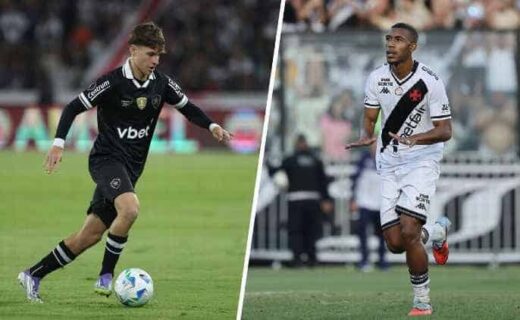 Álvaro Montoro, do Botafogo, e Rayan, do Vasco - Foto: Arte ESPN (Getty Images)