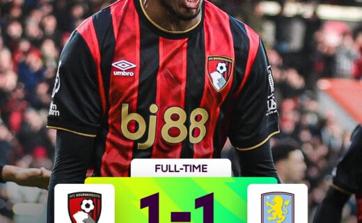 Rayan brilha em empate do Bournemouth com o Aston Villa, destaca perfil da Premier League no X