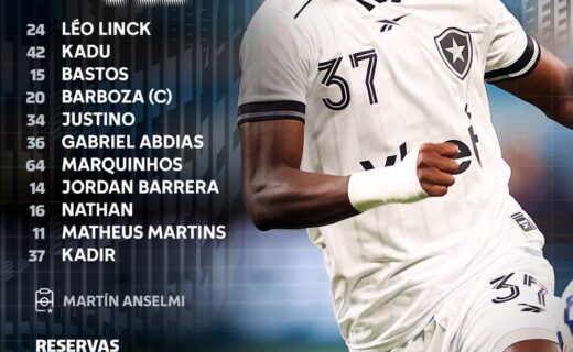 Botafogo divulga escalação para enfrentar o Vasco; Allan, ex-Vasco, fica no banco