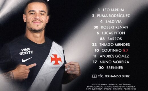 Vasco divulga escalação para enfrentar o Botafogo