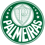 Imagem do escudo do Palmeiras com fundo transparente.