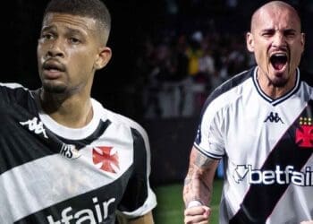 Dupla João Victor e Maicon na defesa do Vasco em 6 jogos: 4 triunfos, 1 empate e 1 derrota