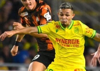 Adson em ação pelo Nantes
