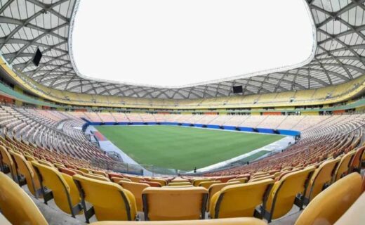 Arena da Amazônia, situada em Manaus