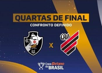 CBF anuncia tabela das quartas de final da Copa do Brasil: Vasco enfrentará o Athletico-PR no dia 29/08, com jogo da volta marcado para 11/09.
