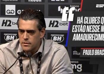 Paulo Bracks comenta sobre a negociação entre Atlético-MG e Palmeiras por Rony: ‘Existem clubes que ainda não atingiram esse estágio de maturidade’; assista ao vídeo.
