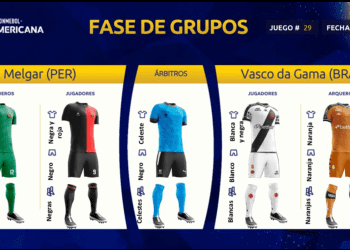 Veja os uniformes do Melgar e do Vasco para a estreia na Copa Sul-Americana de 2025.