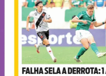 Confira as capas dos jornais após Vasco 0 x 1 Palmeiras.