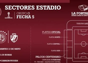 Dados sobre bilhetes para Lanús x Vasco