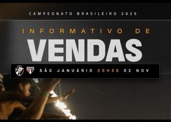 Vendas do Campeonato Brasileiro 2025, estádio iluminado.
