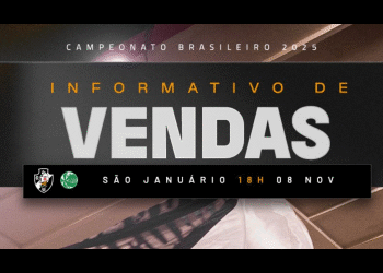 Vendas de ingressos para Campeonato Brasileiro 2025.