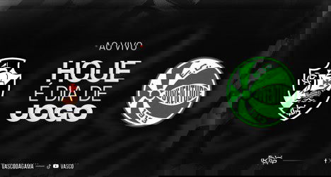 No logo do Vasco e do Jundiaí, ambos com fundo preto.