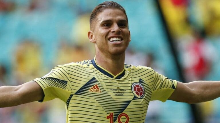 Gustavo Cuellar em ação pela Seleção da Colômbia