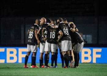 Jogadores do Vasco em São Januário