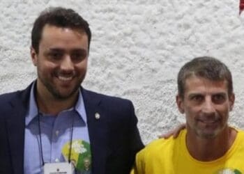Julio Brant e Pedrinho na eleição do Vasco de 2017