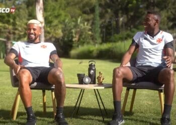 Léo e Paulinho no quadro Meu Parça, da Vasco TV