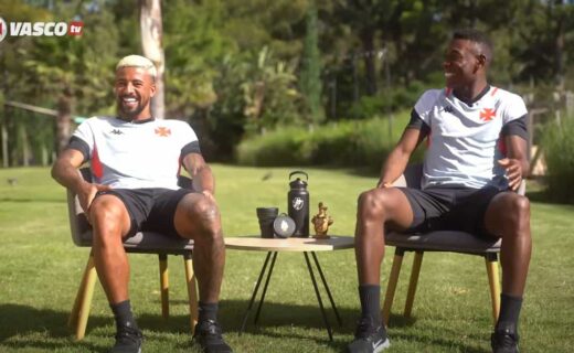 Léo e Paulinho no quadro Meu Parça, da Vasco TV