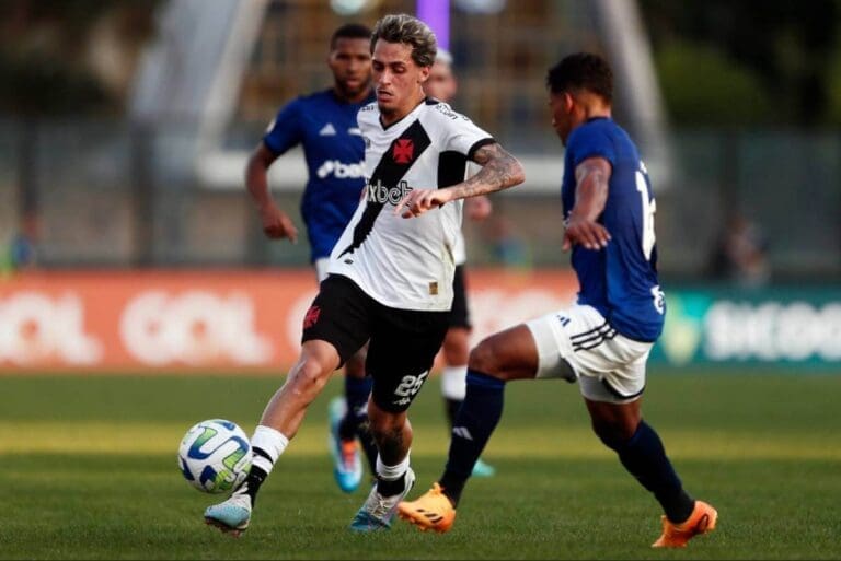 Marlon Gomes durante o jogo contra o Cruzeiro