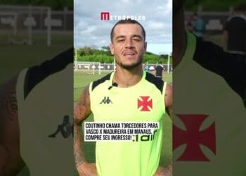 Philippe Coutinho convida os torcedores de Manaus para o confronto entre Vasco e Madureira na Arena da Amazônia; assista ao vídeo.