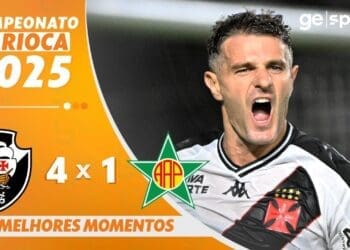 Assista aos destaques do jogo entre Vasco e Portuguesa, que terminou com o placar de 4 a 1.