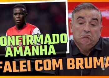 Vídeo apresenta técnico do Braga comentando sobre Bruma, atacante que interessa ao Vasco.