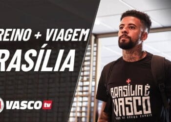 VascoTV exibe clipes do treinamento realizado nesta terça-feira e da viagem para Brasília; assista ao vídeo.