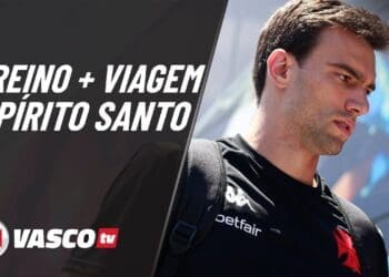 Vasco compartilha vídeo do treino realizado na segunda-feira e da viagem para o Espírito Santo; confira