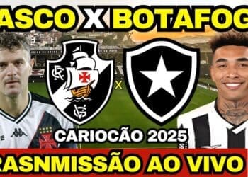 Live exibe a presença de torcedores em São Januário antes do confronto entre Vasco e Botafogo.