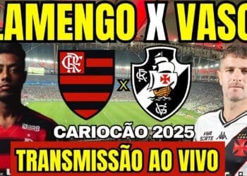 Live exibe a movimentação da torcida no Maracanã antes do jogo Flamengo x Vasco.