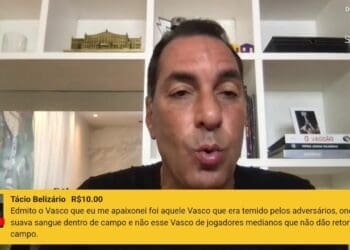 Edmundo, a respeito de Loide Augusto: ‘Estou ansioso para que ele se adapte ao Vasco o quanto antes.’