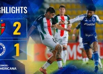 Próximo oponente do Vasco, Cruzeiro é derrotado pelo Palestino-CHI na Sul-Americana.