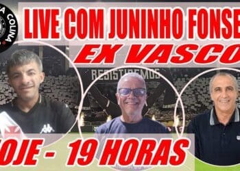 Ex-jogador do Vasco nos anos 80, Juninho Fonseca esteve presente em uma live do canal Vascaínos da Colina.