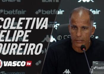 VascoTV divulga a coletiva de imprensa de Felipe após a vitória de 2 a 1 sobre o Vasco