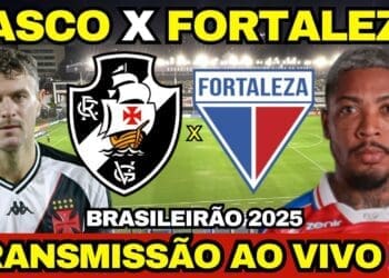 Transmissão ao vivo exibe a movimentação de torcedores em São Januário antes de Vasco x Fortaleza